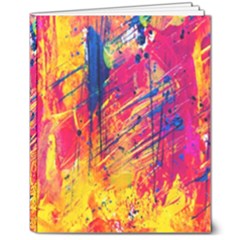 Abstract Design Calorful 8  X 10  Hardcover Notebook