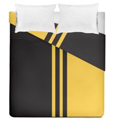 Abstract Design, Minimal, Abstract, Black, Desenho, Flat Duvet Cover Double Side (queen Size) by nateshop