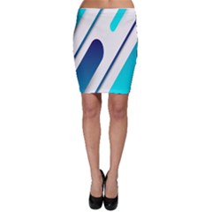 Abstract, Desenho, Flat, Google, Material Bodycon Skirt by nateshop