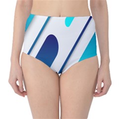 Abstract, Desenho, Flat, Google, Material Classic High-waist Bikini Bottoms by nateshop