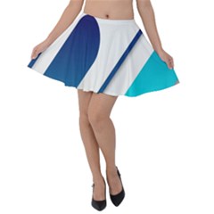 Abstract, Desenho, Flat, Google, Material Velvet Skater Skirt by nateshop