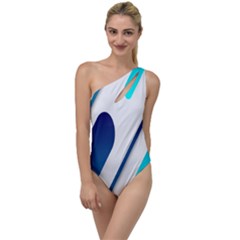 Abstract, Desenho, Flat, Google, Material To One Side Swimsuit by nateshop