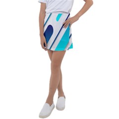 Abstract, Desenho, Flat, Google, Material Kids  Tennis Skirt by nateshop