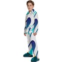 Abstract, Desenho, Flat, Google, Material Kids  Long Sleeve Velvet Pajamas Set View2