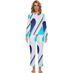 Abstract, Desenho, Flat, Google, Material Womens  Long Sleeve Lightweight Pajamas Set by nateshop