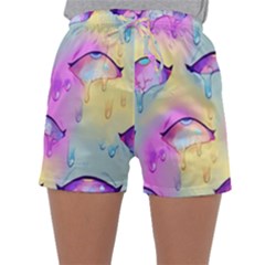 Ahegao, Anime, Pink Sleepwear Shorts by nateshop