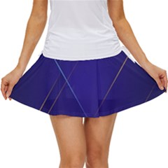 Blue Abstraction Background, Material Design, Paper Women s Skort by nateshop