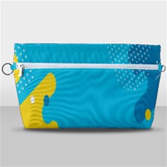 Blue Yellow Abstraction, Creative Backgroun Handbag Organizer by nateshop