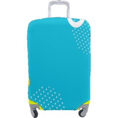 Blue Yellow Abstraction, Creative Backgroun Luggage Cover (large) by nateshop