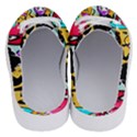 Cartoon Graffiti, Art, Black, Colorful, Wallpaper Half Slippers View4