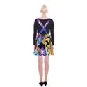 Cartoon Graffiti, Art, Black, Colorful, Wallpaper Suspender Skater Skirt View2