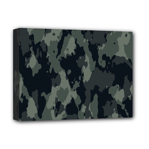 Comouflage,army Deluxe Canvas 16  X 12  (stretched)  by nateshop