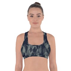 Comouflage,army Cross Back Sports Bra by nateshop