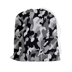 Dark Camouflage, Military Camouflage, Dark Backgrounds Drawstring Pouch (2xl) by nateshop