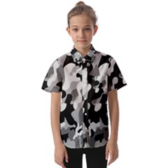 Dark Camouflage, Military Camouflage, Dark Backgrounds Kids  Short Sleeve Shirt by nateshop