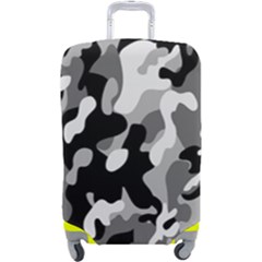 Dark Camouflage, Military Camouflage, Dark Backgrounds Luggage Cover (large) by nateshop