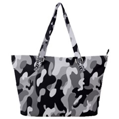 Dark Camouflage, Military Camouflage, Dark Backgrounds Full Print Shoulder Bag by nateshop