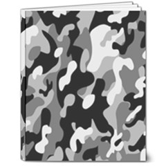 Dark Camouflage, Military Camouflage, Dark Backgrounds 8  X 10  Hardcover Notebook by nateshop