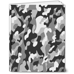 Dark Camouflage, Military Camouflage, Dark Backgrounds 8  X 10  Softcover Notebook by nateshop