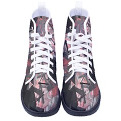 Dark, Abstract, Color, Desenho, Hd Phone Wallpaper Men s High-top Canvas Sneakers by nateshop