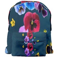 Falling Flowers, Art, Coffee Cup, Colorful, Creative, Cup Giant Full Print Backpack by nateshop