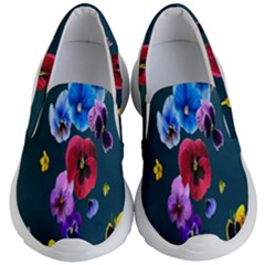 Falling Flowers, Art, Coffee Cup, Colorful, Creative, Cup Kids Lightweight Slip Ons by nateshop