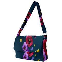 Falling Flowers, Art, Coffee Cup, Colorful, Creative, Cup Full Print Messenger Bag (s) by nateshop