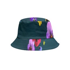 Falling Flowers, Art, Coffee Cup, Colorful, Creative, Cup Bucket Hat (kids) by nateshop