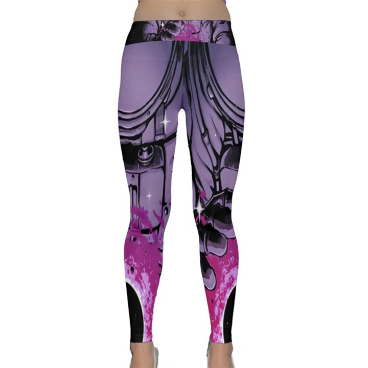 Fingerprint Astro, Amoled, Astronaut, Black, Dark, Oled Classic Yoga Leggings