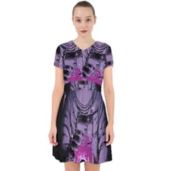 Fingerprint Astro, Amoled, Astronaut, Black, Dark, Oled Adorable In Chiffon Dress by nateshop