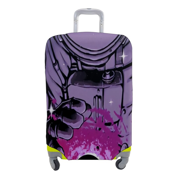 Fingerprint Astro, Amoled, Astronaut, Black, Dark, Oled Luggage Cover (Small)