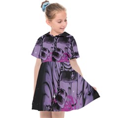 Fingerprint Astro, Amoled, Astronaut, Black, Dark, Oled Kids  Sailor Dress