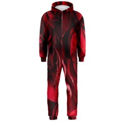 Followers,maroon,rose,roses Hooded Jumpsuit (men) by nateshop