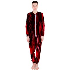 Followers,maroon,rose,roses Onepiece Jumpsuit (ladies) by nateshop