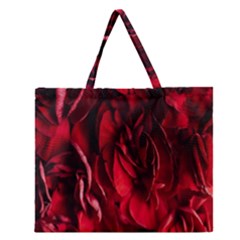 Followers,maroon,rose,roses Zipper Large Tote Bag