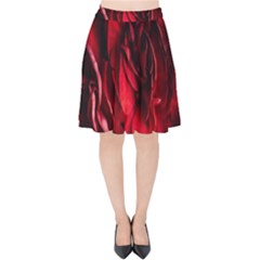 Followers,maroon,rose,roses Velvet High Waist Skirt by nateshop