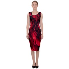 Followers,maroon,rose,roses Sleeveless Pencil Dress by nateshop