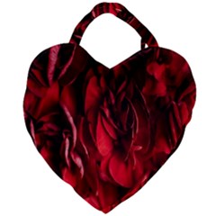 Followers,maroon,rose,roses Giant Heart Shaped Tote by nateshop