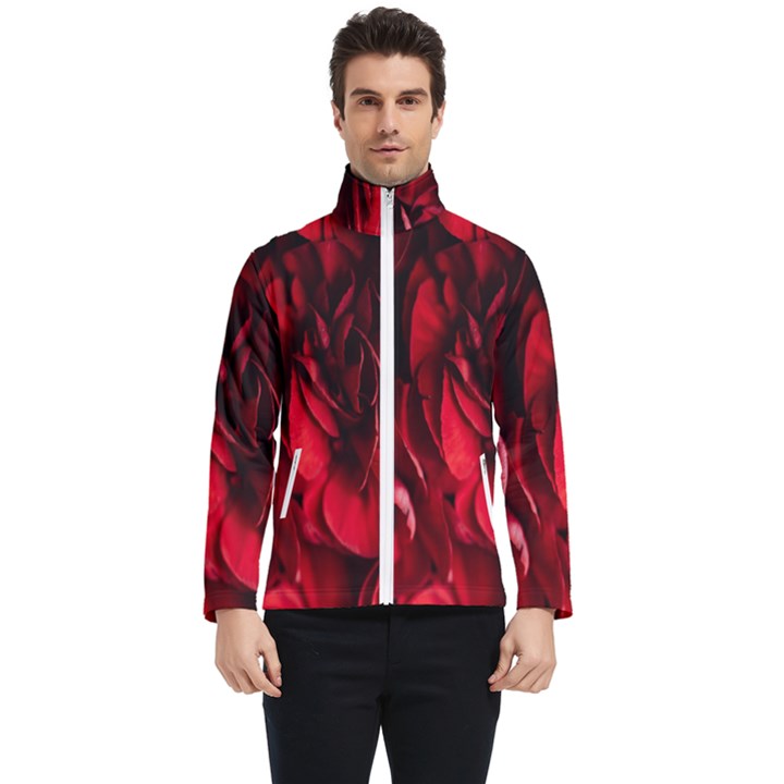 Followers,maroon,rose,roses Men s Bomber Jacket