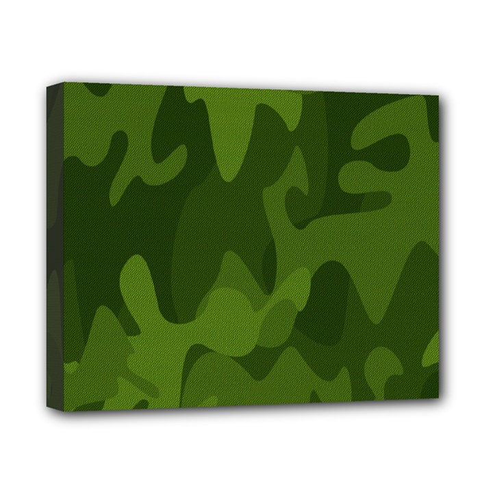 Green Camouflage, Camouflage Backgrounds, Green Fabric Canvas 10  x 8  (Stretched)