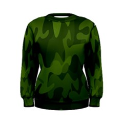 Green Camouflage, Camouflage Backgrounds, Green Fabric Women s Sweatshirt by nateshop