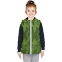 Green Camouflage, Camouflage Backgrounds, Green Fabric Kids  Hooded Puffer Vest View1