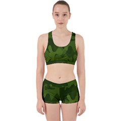 Green Camouflage, Camouflage Backgrounds, Green Fabric Work It Out Gym Set by nateshop