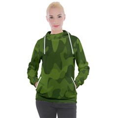 Green Camouflage, Camouflage Backgrounds, Green Fabric Women s Hooded Pullover by nateshop