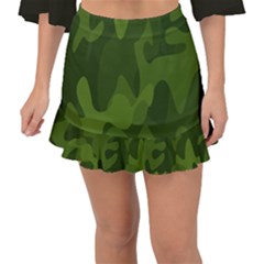 Green Camouflage, Camouflage Backgrounds, Green Fabric Fishtail Mini Chiffon Skirt by nateshop