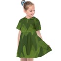 Green Camouflage, Camouflage Backgrounds, Green Fabric Kids  Sailor Dress View1