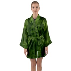 Green Camouflage, Camouflage Backgrounds, Green Fabric Long Sleeve Satin Kimono by nateshop