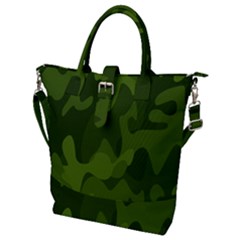 Green Camouflage, Camouflage Backgrounds, Green Fabric Buckle Top Tote Bag by nateshop