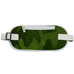 Green Camouflage, Camouflage Backgrounds, Green Fabric Rounded Waist Pouch by nateshop