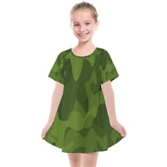 Green Camouflage, Camouflage Backgrounds, Green Fabric Kids  Smock Dress by nateshop